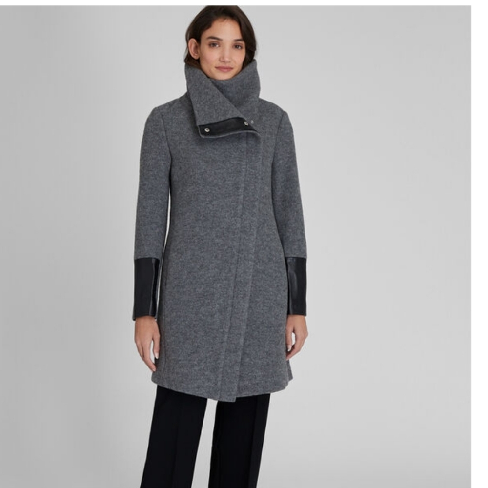NEW Club Monaco Halli grey coat size Large